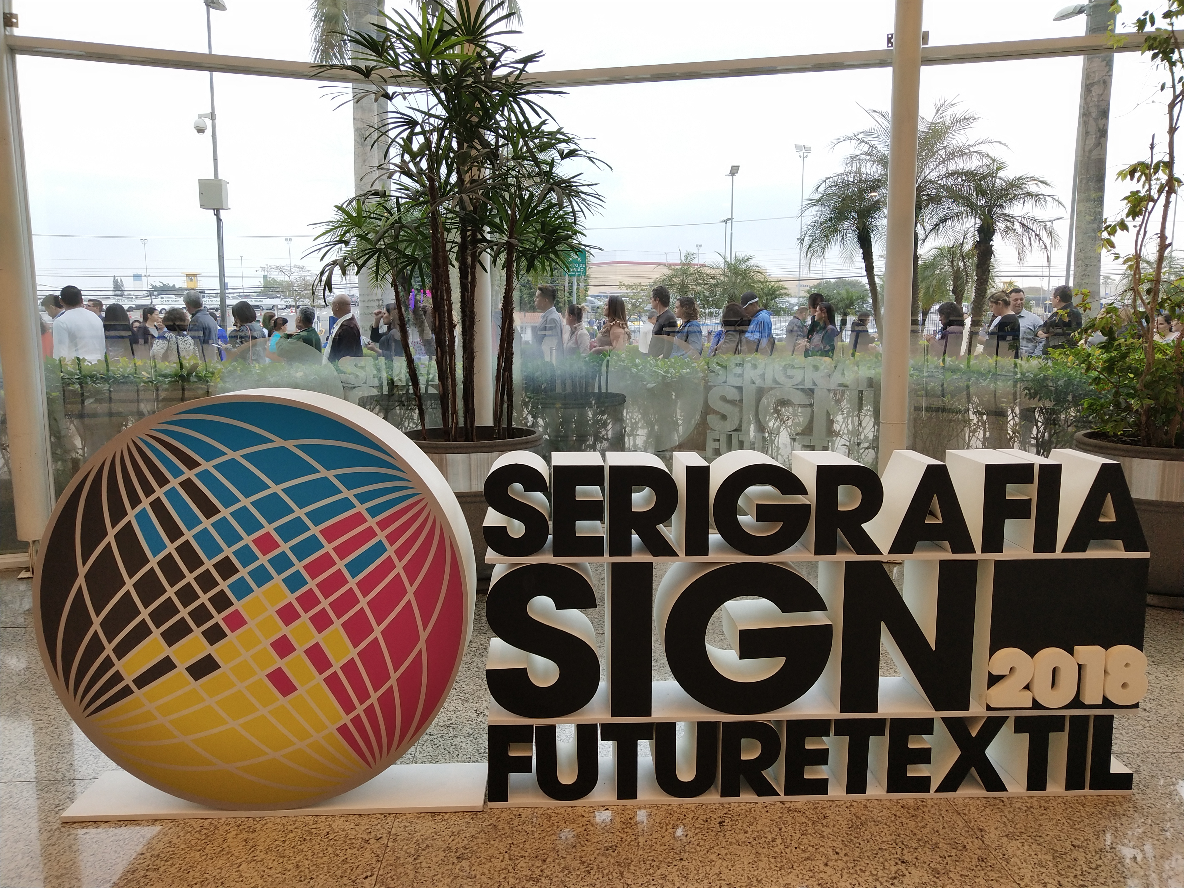 SERIGRAFIA Вход будущего TEXTIL 2018 года в Бразилии
